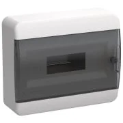Корпус ЩРН-П-12 TEKFOR IP41 черн. прозр. дверь пластик. IEK TF5-KP12-N-12-41-K01-K03