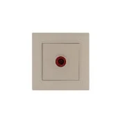 Розетка TV проходная Karea RIZZ крем Makel 88010007
