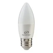 Лампа светодиодная RS LED C37 E27 8W 220-240V 8Вт свеча матовая 4000К нейтр. бел. E27 800лм 220-240В Ra90 Русский Свет 15010545063
