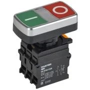 Кнопка "I-O" d22мм 1НО+1НЗ MASTER с подсветкой IEK MI-BT60-11DR-3-11-K51