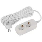 Удлинитель 2х5м с заземл. 16А IP20 GREEN LINE UDL-16-250-E ПВС 3х1 Эра Б0065014