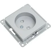 Розетка 1-м СП AtlasDesign 16А IP20 без заземл. защ. шторки механизм алюм. SE ATN000349