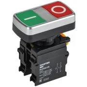 Кнопка "I-O" d22мм 1НО+1НЗ MASTER без подсветки IEK MI-BT60-11R-3-21-K51