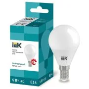 Лампа светодиодная G45 5Вт шар 4000К нейтр. бел. E14 450лм 230-240В IEK LLE-G45-5-230-40-E14