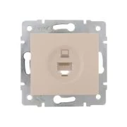 Розетка компьютерная 1-м СП Karina RJ45 механизм крем. LEZARD 707-0388-139