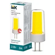Лампа светодиодная COB 3Вт капсульная 4000К нейтр. бел. G4 230В керамика IEK LLE-COB-3-230-40-G4