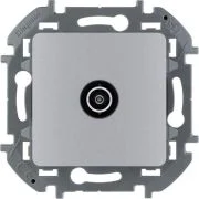 Розетка телевизионная проходная TV 1вых. СП Inspiria 14дБ 5-862мГц механизм алюм. IEK 673862