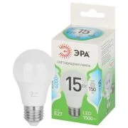 Лампа светодиодная GREEN LINE A60-15W-840-E27 GL 15Вт груша 4000К яркий свет бел. E27 Эра Б0067128